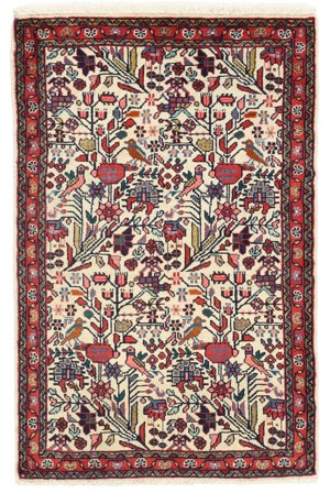 Blommig Liten Hamadan Matta 84X128 Ull