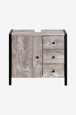 Loft24 - Skab til håndvask Chris - Grå - Badeværelsesmøbler - Fra Homeroom