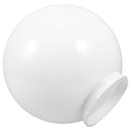 Vit Akryl Lampskärm för Utomhusbruk Stil Rund Lampkupa Glober