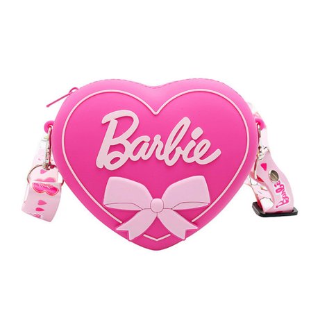 Barbie Kawaii Flickor Myntväska Anime Cartoon Silikon