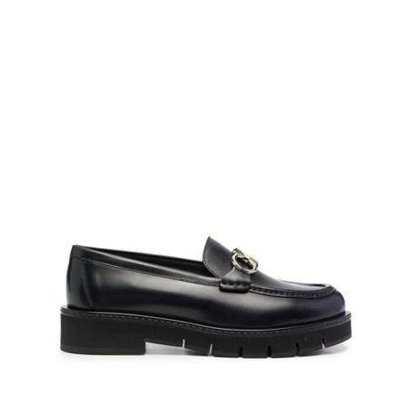 Salvatore Ferragamo, Loafers Czarny, Kobieta, Rozmiar: 38 EU