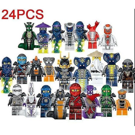 Ninjago Minihahmot Kai Jay Sensei Wu Mestari Sopivat Lego Rakennuspalikat Lelu 24kpl