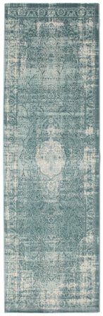 Läufer 80X250 Jacinda Teppich - Hellblau