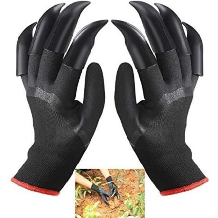 Trädgårdshandskar med klor, Hemträdgårdens Genie-handskar Snabba & Enkla att Gräva och Plantera Plantor, Bästa Presenten för Trädgårdsmästaren