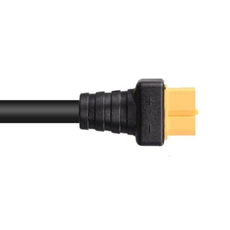 Kobber XT60 til DC8020 8mm Adapterkabel for Strømoverføring 15cm Svart
