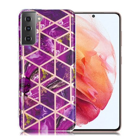 Marmormotiv Samsung Galaxy S21 skal - Ros