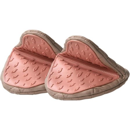 2 Mini Värmebeständiga Halkskyddade Silikon Ugnshandskar med Hängande