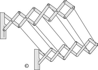 Erics Industrier Ruck Zuck Tørkehenger 600 mm, 25 kg bærekraft, Vaskerom