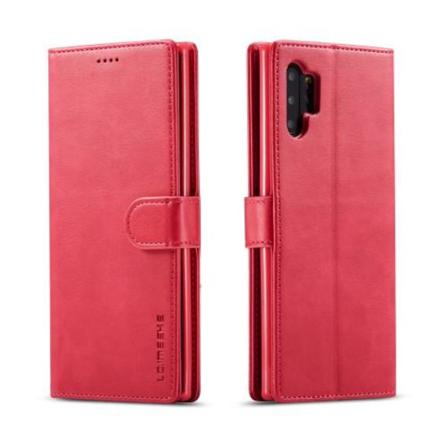 Lc.imeeke Plånboksfodral För Samsung Galaxy Note 10 Plus - Röd Red