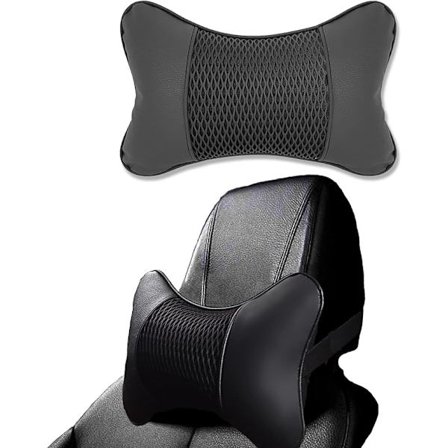 Nahkainen auton niskatuki, auton niskatukityynyt, niskatukea tukeva niskatyyny, matkatyyny yhteensopiva matka-koti- tai toimistokäyttöön