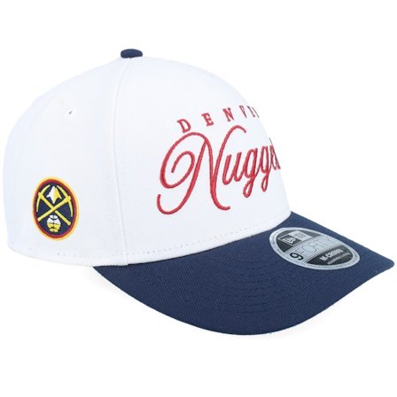 New Era - Denver Nuggets NBA Draft 9FORTY M-Crown White/Navy A-Frame Adjustable Adjustable White Cap - NBA @ Hatstore
