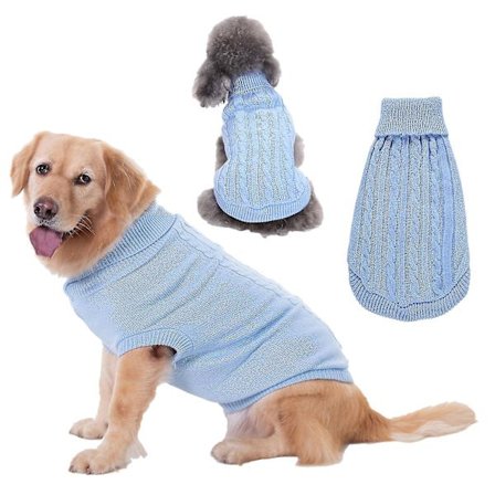 Pet Sweater, Turtleneck Knit Juper Dog Sweater War Coat Puppy Cat Apparel