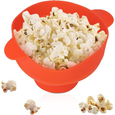 1 st popcornmaskin, mikrovågsugnspopcornmaskin, röd