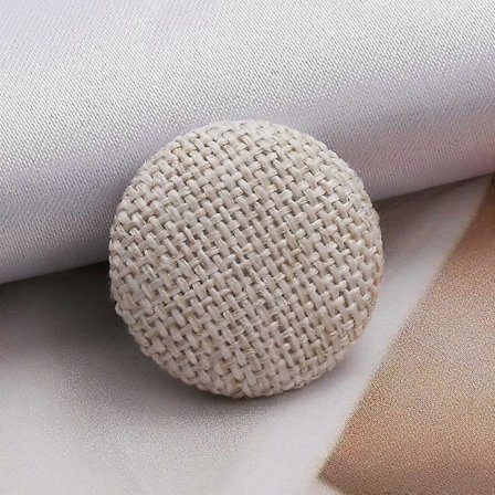 10 stk. Skaftknapper Metallknapper Klær DIY Stoffknapper Stofftrukket Lin Rund Dekorativ