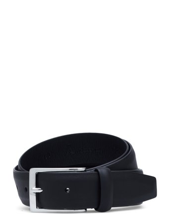 Anderson's Semi Formal Leather Belt - Black - 95 x 95