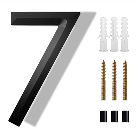 8" kelluva talonumero moderni talonumero 7 7