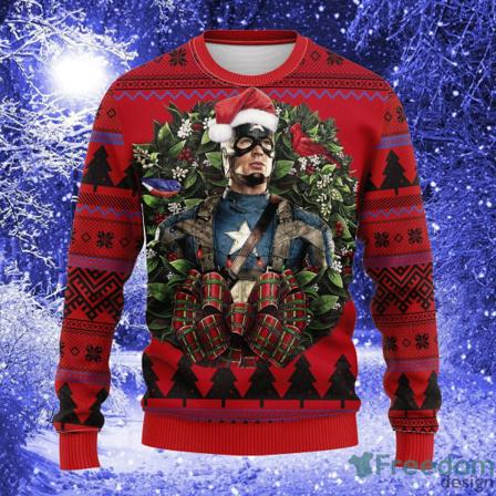 Merry Christmas Ugly Sweatshirt Captain America Sweater 3D Print Mønster Tøj Top 2024 Ny Efterår Vinter Mænd Kvinder Pullover style 3 XS