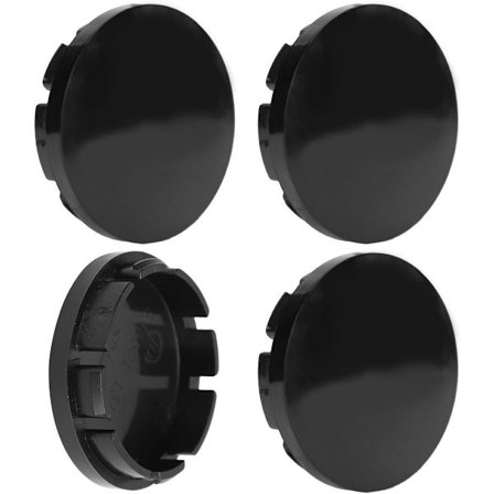 56mm 4 stk. Bilhjul Senter Nav Caps Svart Slitesterk Felg Dekk Deksel for Kjøretøy