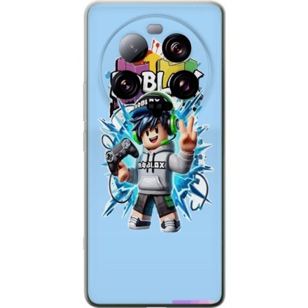 Kompatibelt Mobilskal till Xiaomi Xiaomi 13 Ultra Färgstark Roblox-karaktär med handkontroll och energifylld splash art design, perfekt för barnrum