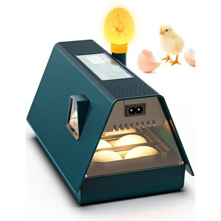10 egg automatisk eggrugemaskin, eggrugemaskin, automatisk rugemaskin automatisk eggvender, temperaturkontroll og fuktighetsvisning