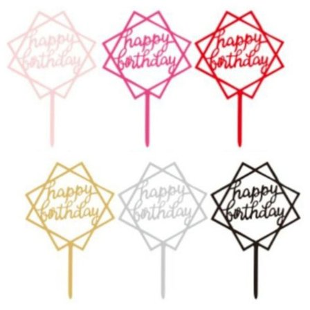 18 stk Bursdagskake Topper Gratulerer med bursdagskake Topper 2 2