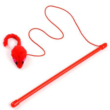 Hett säljande Pet Cat Toy e Design Mus Teaser Wand Plastleksak