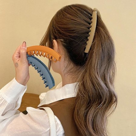 4 stk. hårklemmer 13,5 cm, sklisikre klemmer for tykt hår, holdbare klemmer