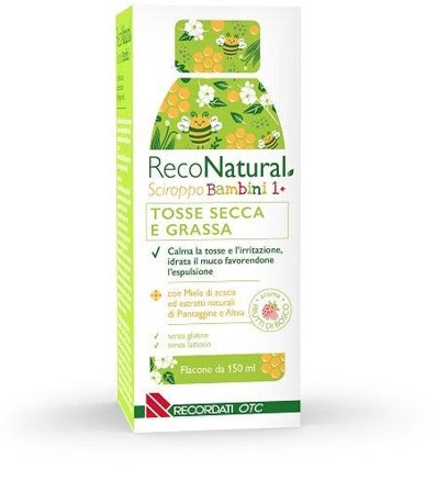 RecoNatural Sciroppo Tosse Secca e Grassa Bambini 150ml