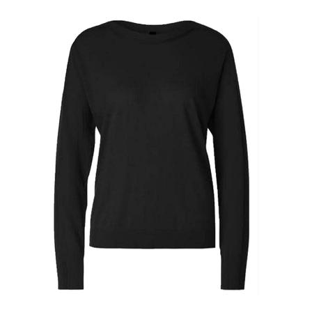 Marc Cain finely knitted sweater Sort, Dame