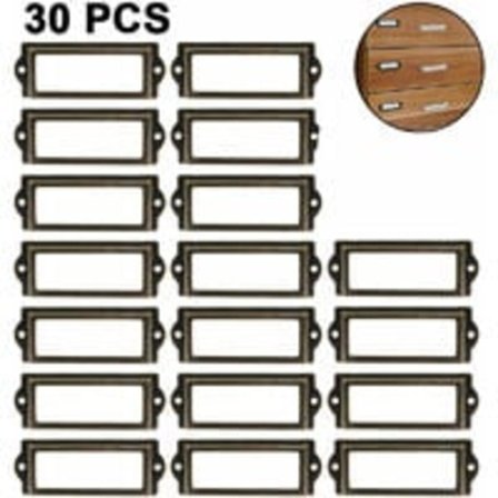 30 stk. kortholder skuffegreb/kortetiketter/etiketindehaver/etiket