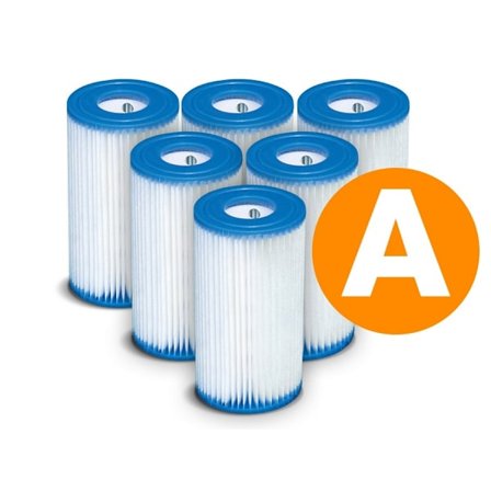Pumpfiltersats, typ A, 6 st. INTEX 29000 x6