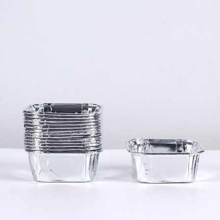 50 st aluminiumfolie plåtbägare Dessertkoppar I I