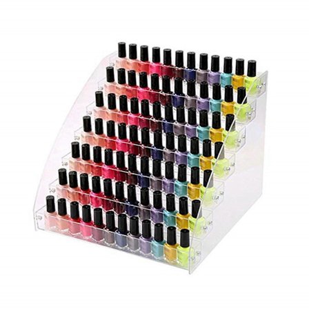 Gel Neglelak Neglelakholder Klar Makeup Display Stand Rack Holder Organizer 4 Lag Neglelak