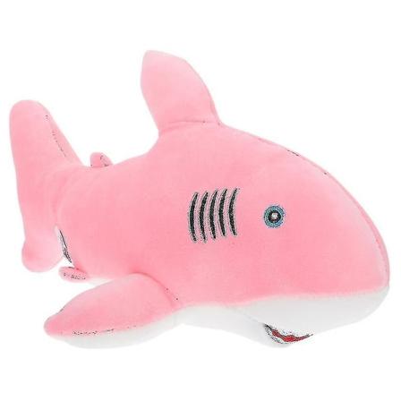 1 stk yndigt hajlegetøj Kort plysdukke Fyldt fisk Ornament Sofa Ornament Husholdningsartikler til hjemmebutik (tilfældig farve) A