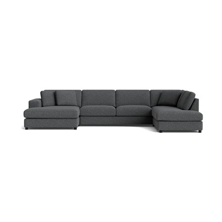 Oasis U-sofa, venstrevendt - Puente Grå/Blå - 360x213x79 - Sofa, u-sofa