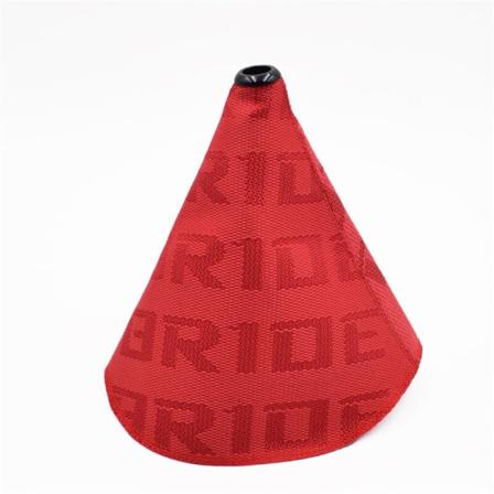 JDM Style High Quality Hyper Tyg Shifter Boot Racing Shift Knop Cover Kragar för Universal Car med röda sömmar - brud röd bride red
