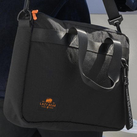 Sac d'ordinateur portable noir Lancy pour hommes - Sacs ordinateur pour homme