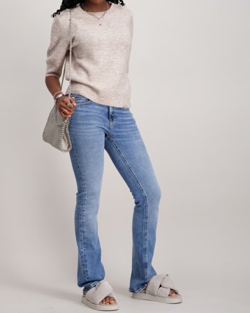 Calvin Klein ESS FLARE BLUE REEF BLUE Blauw Jeans Meisjes - Kids Brand Store