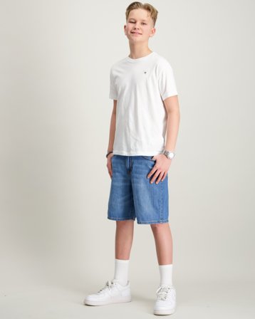 Abercrombie AFB LONG DENIM SHORT Hvit Shorts Gutt - Kids Brand Store