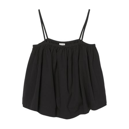 Marc O'Polo, Crinkle cotton dress with spaghetti straps Zwart, Dames, Maat:M