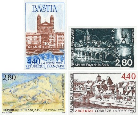 Frankrig 1994 - YT 2891-2894 - Utakket - Postfrisk