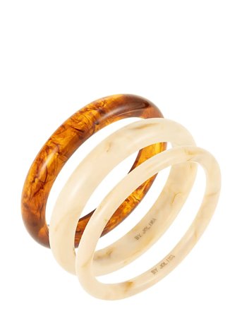 Resin Bangle Set Patterned By Jolima