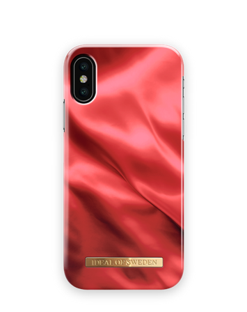 Fashion Case iPhone X Scarlet Satin