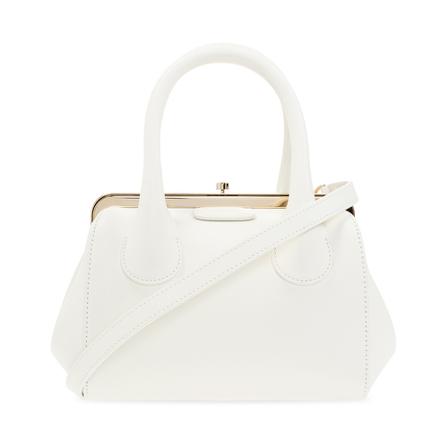 Chloé, Joyce frame handbag Wit, Dames, Maat:ONE Size,leer