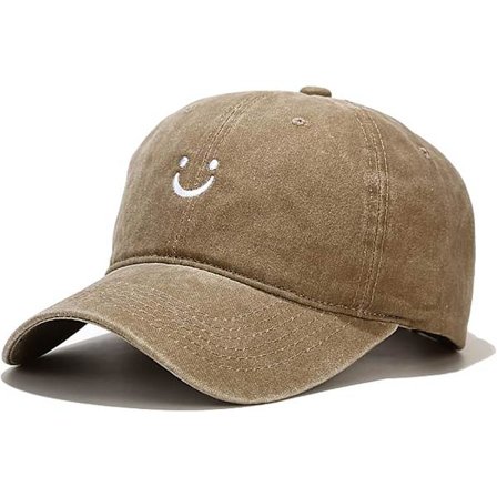 Vintage slitt vasket baseball caps for menn og kvinner, justerbar trucker caps, golf caps, pappa caps (khaki)