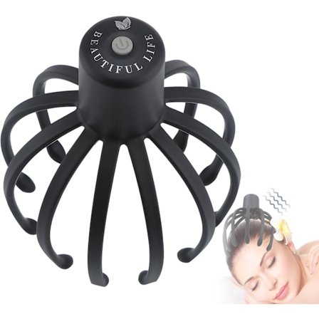 Elektrisk bläckfisk huvudmassager för att lindra tryck i huvudet