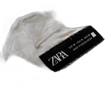 Vita linnebyxor från Zara, storlek M