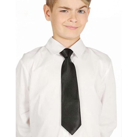 Barnkrage svart 30 cm