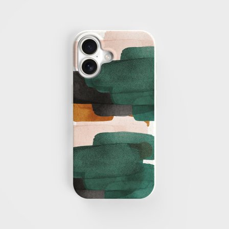 Miljövänligt mobilskal PLNTPRTCT Teal Blush, tillverkat med växter, iPhone 16 Plus