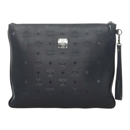 MCM Pre-owned, Clutches Zwart, unisex, Maat:ONE Size